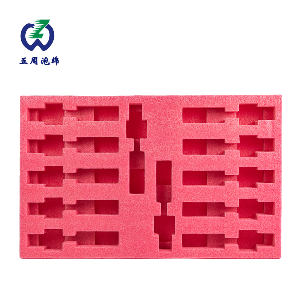 多工位粉色珍珠棉內(nèi)襯：電子元件的批量高效防護(hù)方案